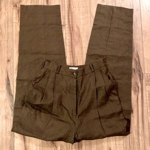 100% Linen Vintage Calvin Klein Trousers